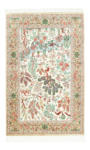 Silk Carpet - Ghom Silk - Premium - 122 x 80 cm - beige