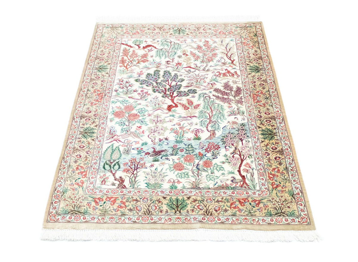 Silk Carpet - Ghom Silk - Premium - 122 x 80 cm - beige