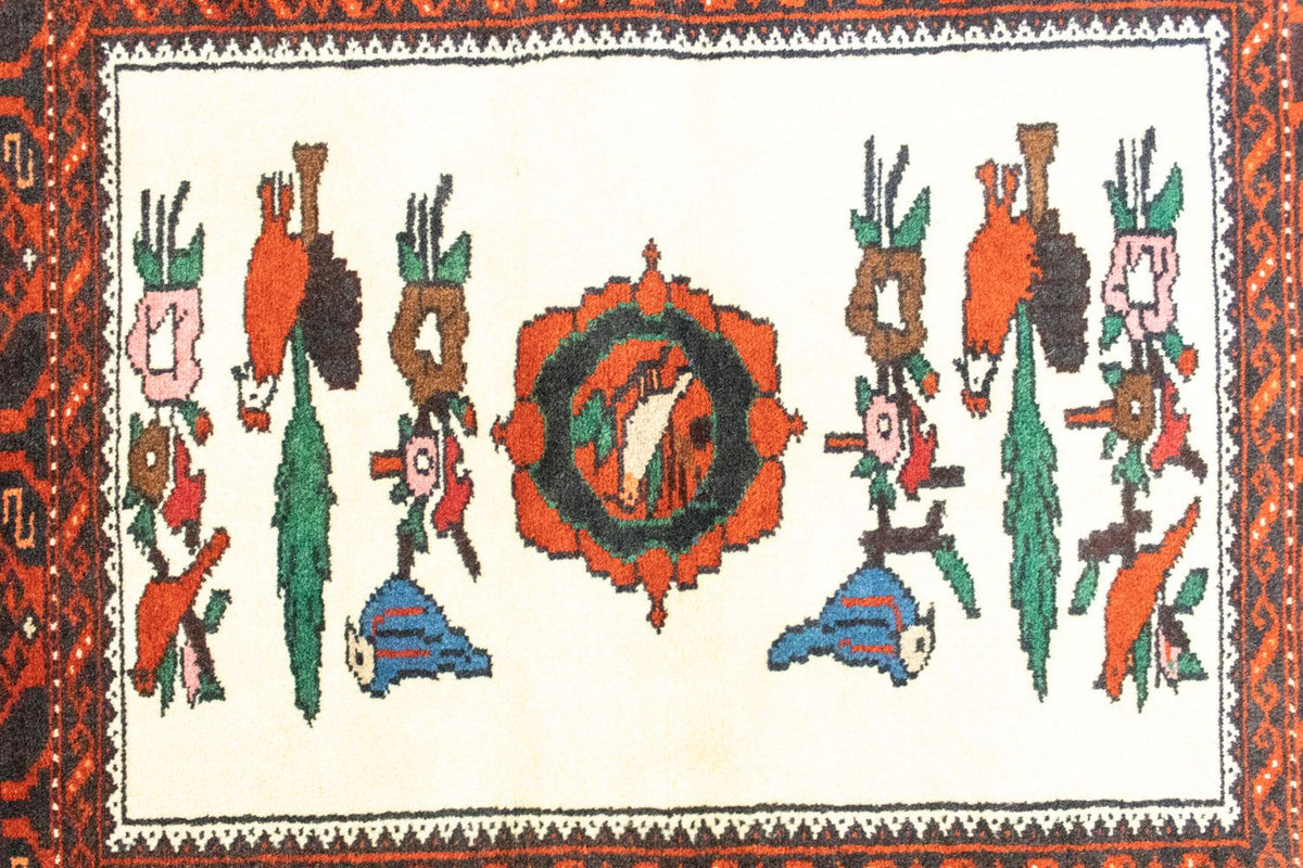 Baluch-matta - 157 x 90 cm - orange