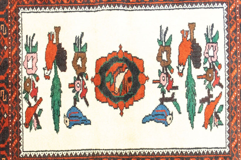 Baluch-matta - 157 x 90 cm - orange