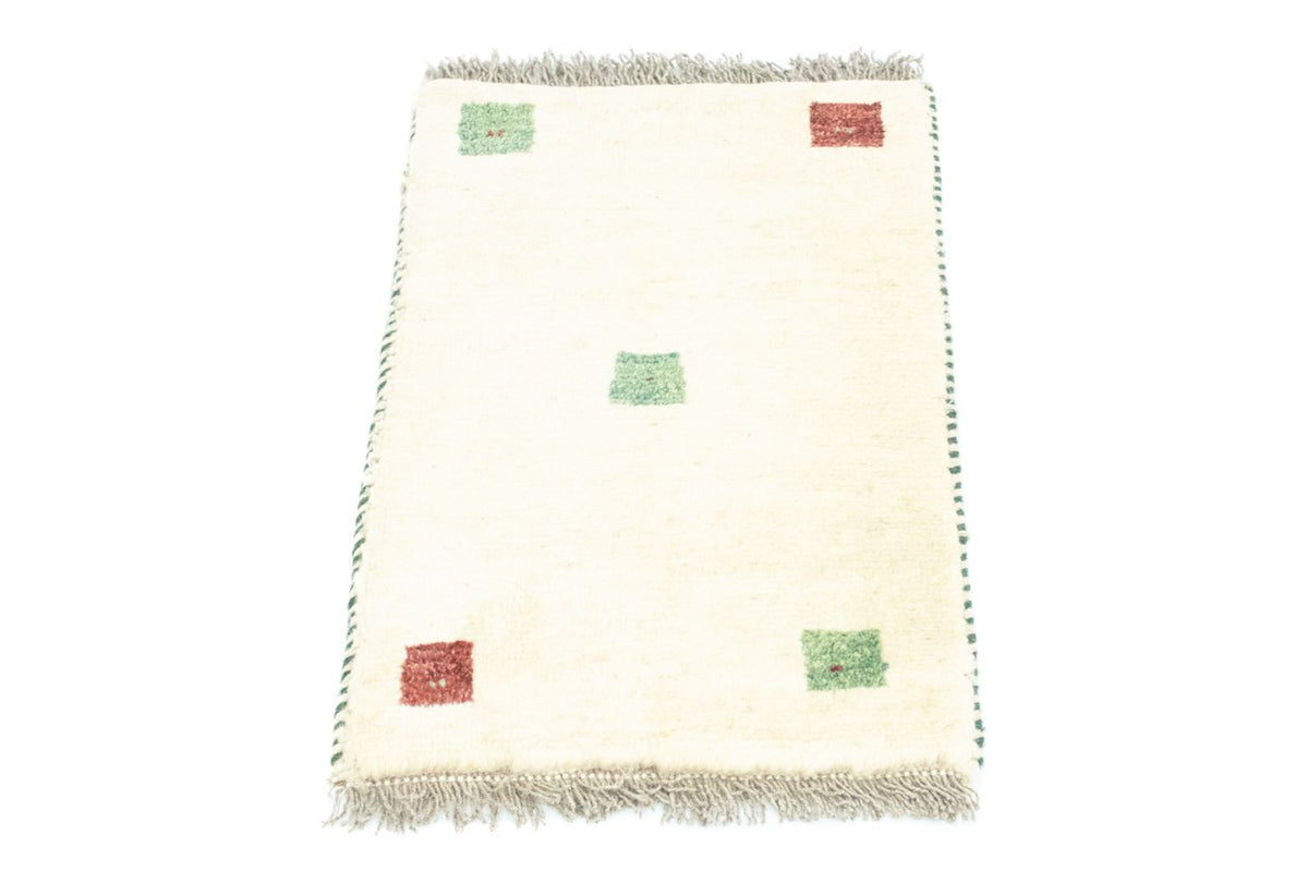 Gabbeh-matta - persisk - 60 x 40 cm - beige