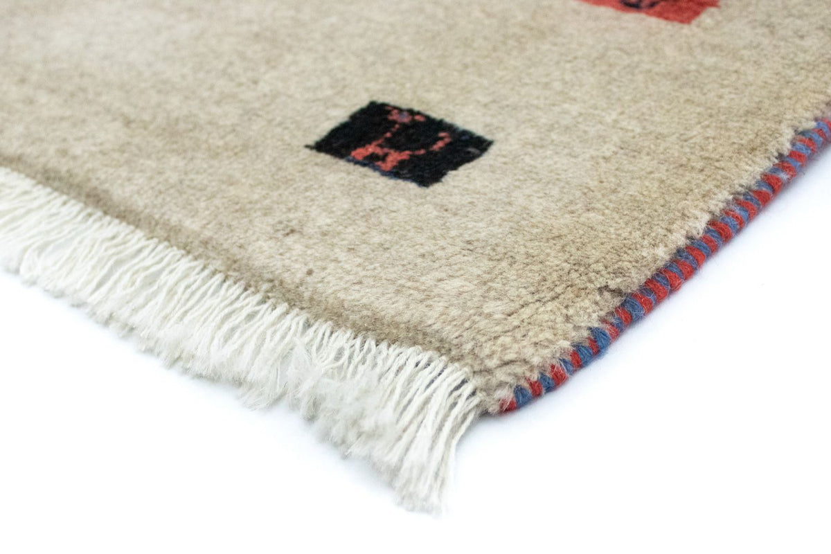 Gabbeh-matta - persisk - 128 x 73 cm - beige