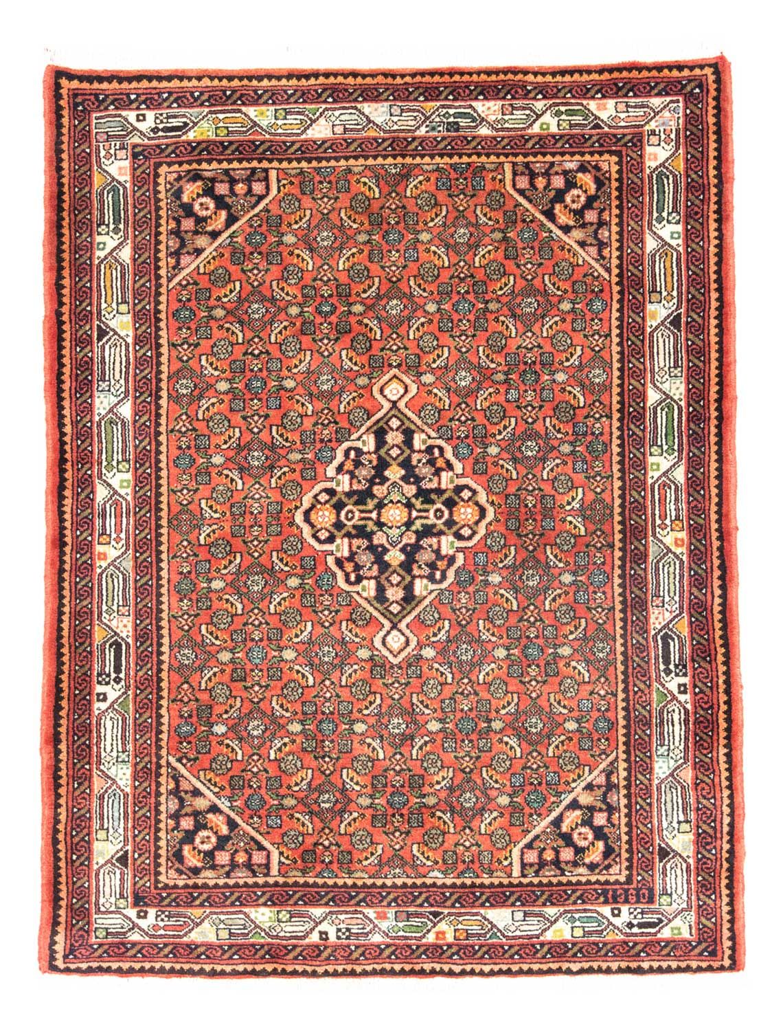 Persisk matta - Nomadic - 140 x 106 cm - orange