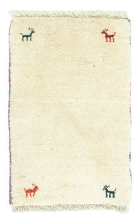 Gabbeh-matta - persisk - 60 x 40 cm - beige