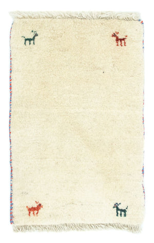 Gabbeh-matta - persisk - 60 x 40 cm - beige