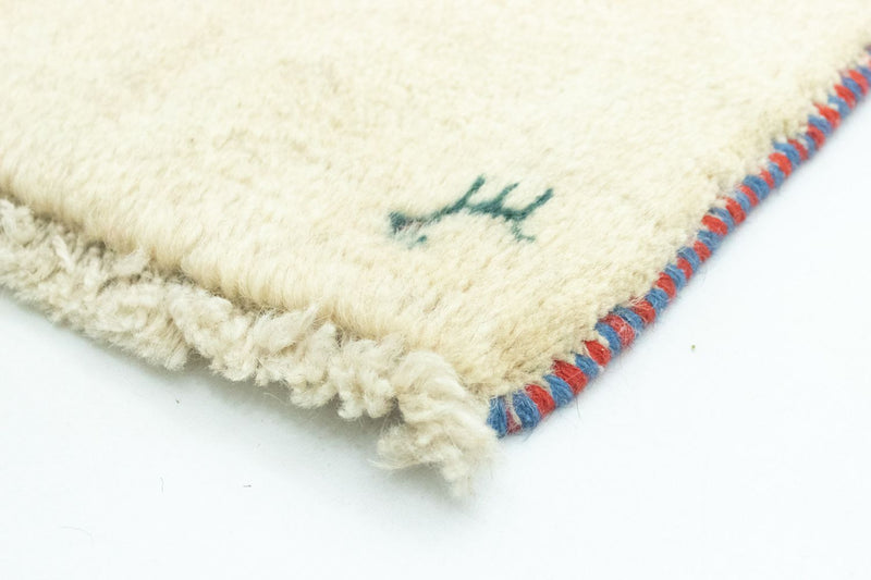 Gabbeh-matta - persisk - 60 x 40 cm - beige