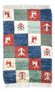 Persisk Gabbeh Mattan 60x40cm - Perserteppich Wollteppich