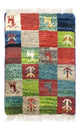 Persisk Gabbeh Mattan 60x40cm - Perserteppich Wollteppich