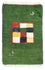 Gabbeh-matta - persisk - 60 x 40 cm - grön