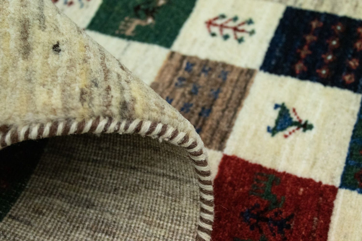 Gabbeh-matta - Loribaft Persian - 124 x 83 cm - färgad