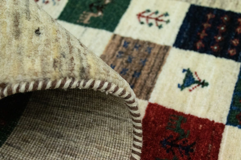 Gabbeh-matta - Loribaft Persian - 124 x 83 cm - färgad