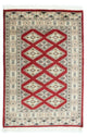 Pakistanska mattan - 93 x 63 cm - röd
