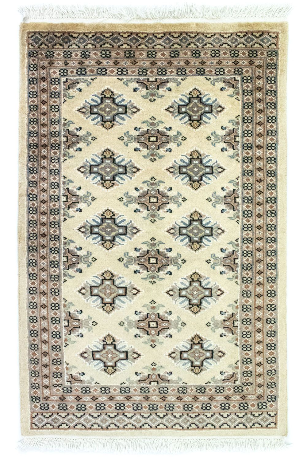 Pakistanska mattan - 93 x 61 cm - beige