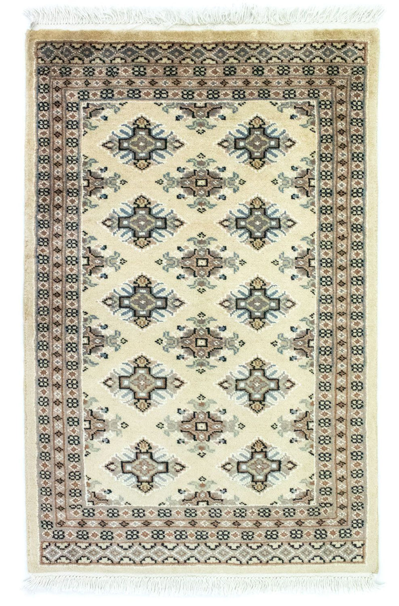 Pakistanska mattan - 93 x 61 cm - beige