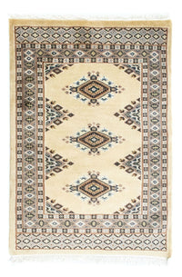 Pakistanska mattan - 92 x 64 cm - beige