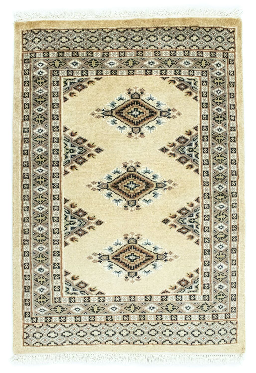 Pakistanska mattan - 94 x 64 cm - beige