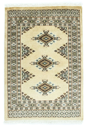 Pakistanska mattan - 94 x 64 cm - beige