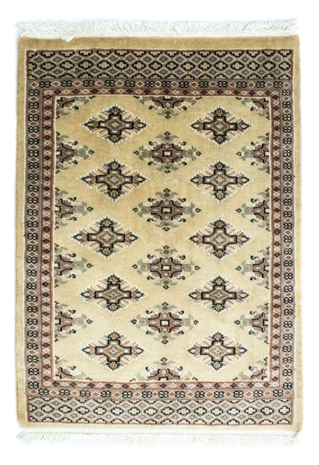 Pakistanska mattan - 87 x 62 cm - beige