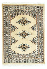 Pakistanska mattan - 92 x 64 cm - beige