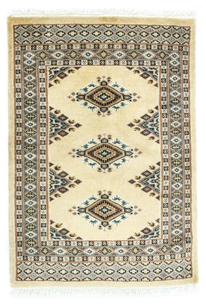 Pakistanska mattan - 92 x 64 cm - beige