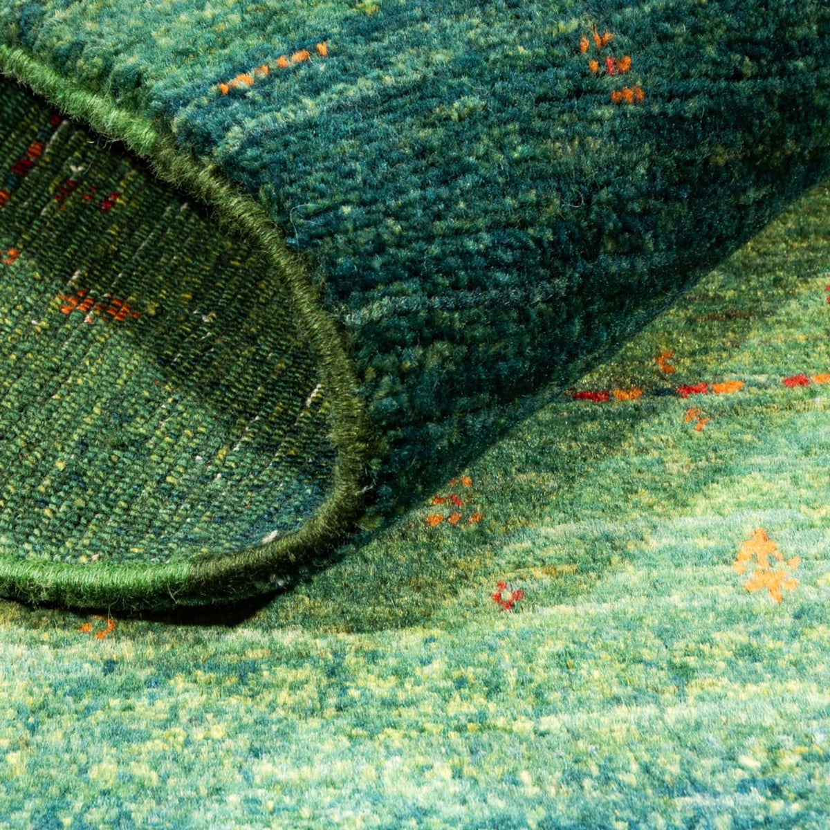 Gabbeh-matta - Loribaft Persian - 152 x 107 cm - grön