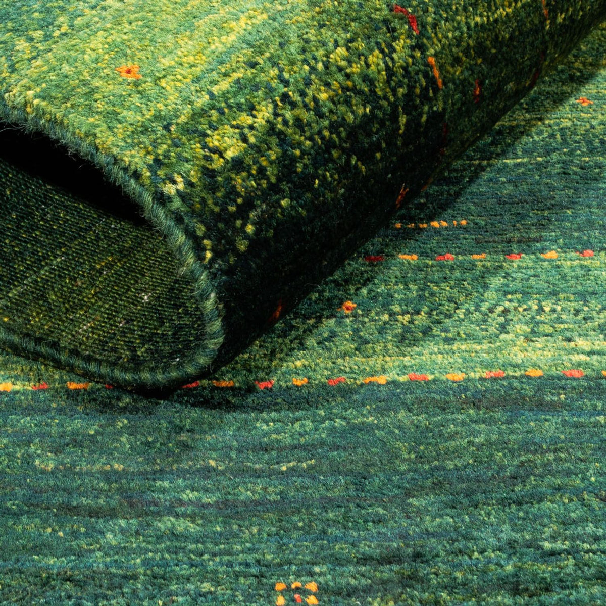 Gabbeh-matta - Loribaft Persian - 134 x 85 cm - grön