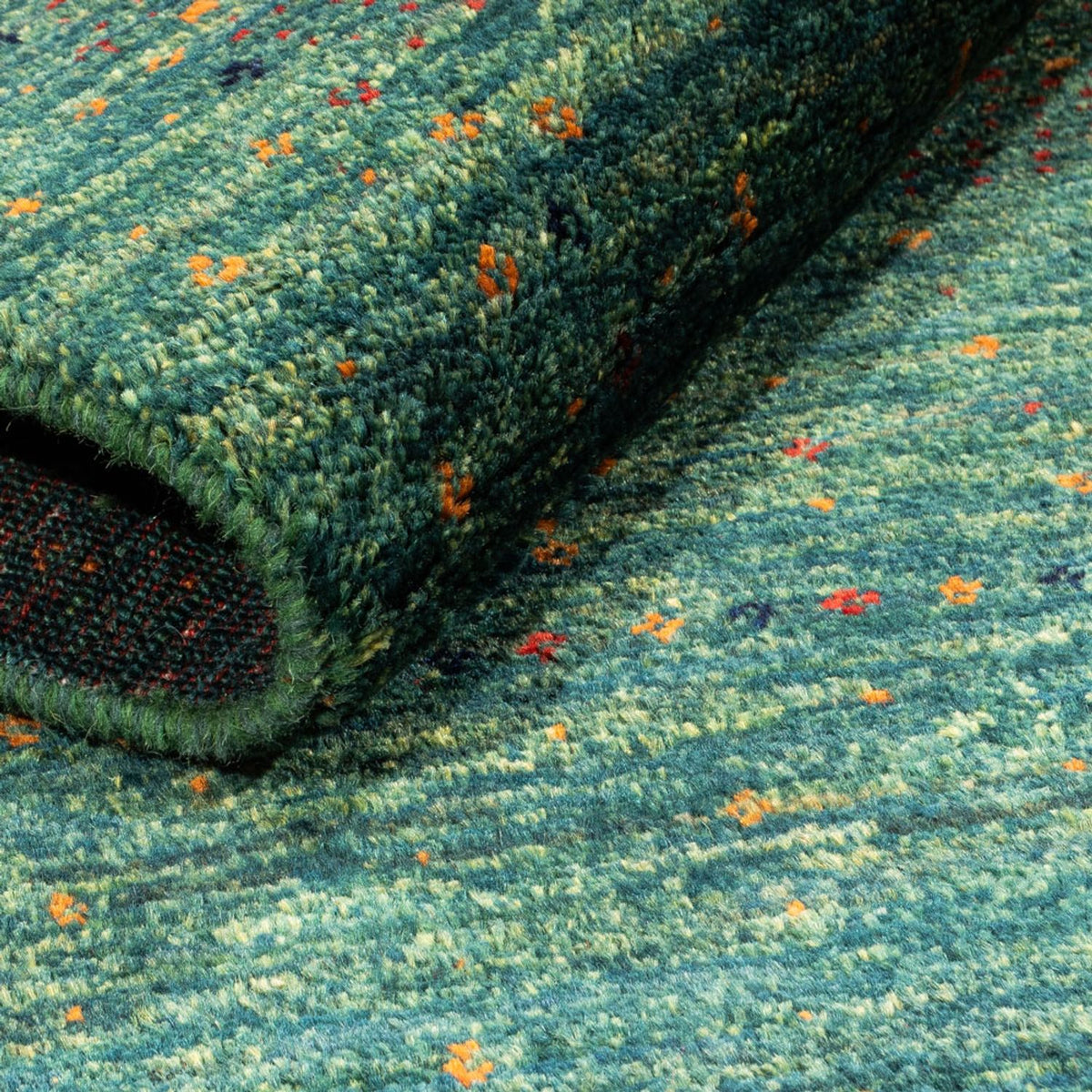 Gabbeh-matta - Loribaft Persian - 124 x 87 cm - grön