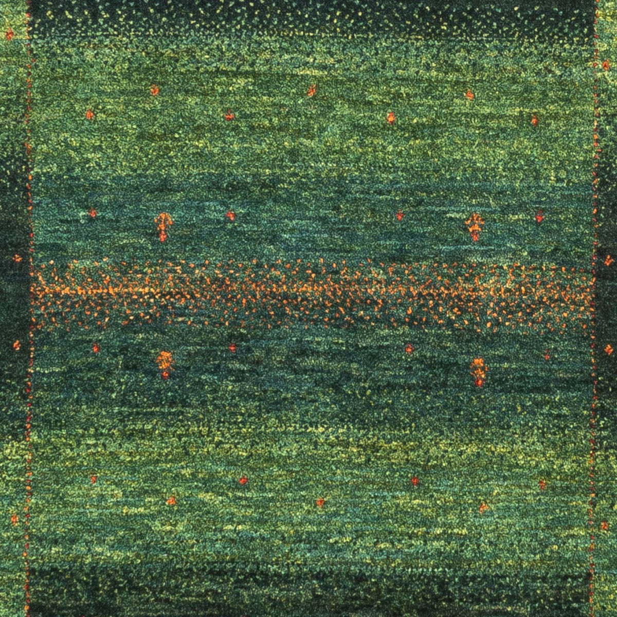 Gabbeh-matta - Loribaft Persian - 129 x 82 cm - grön