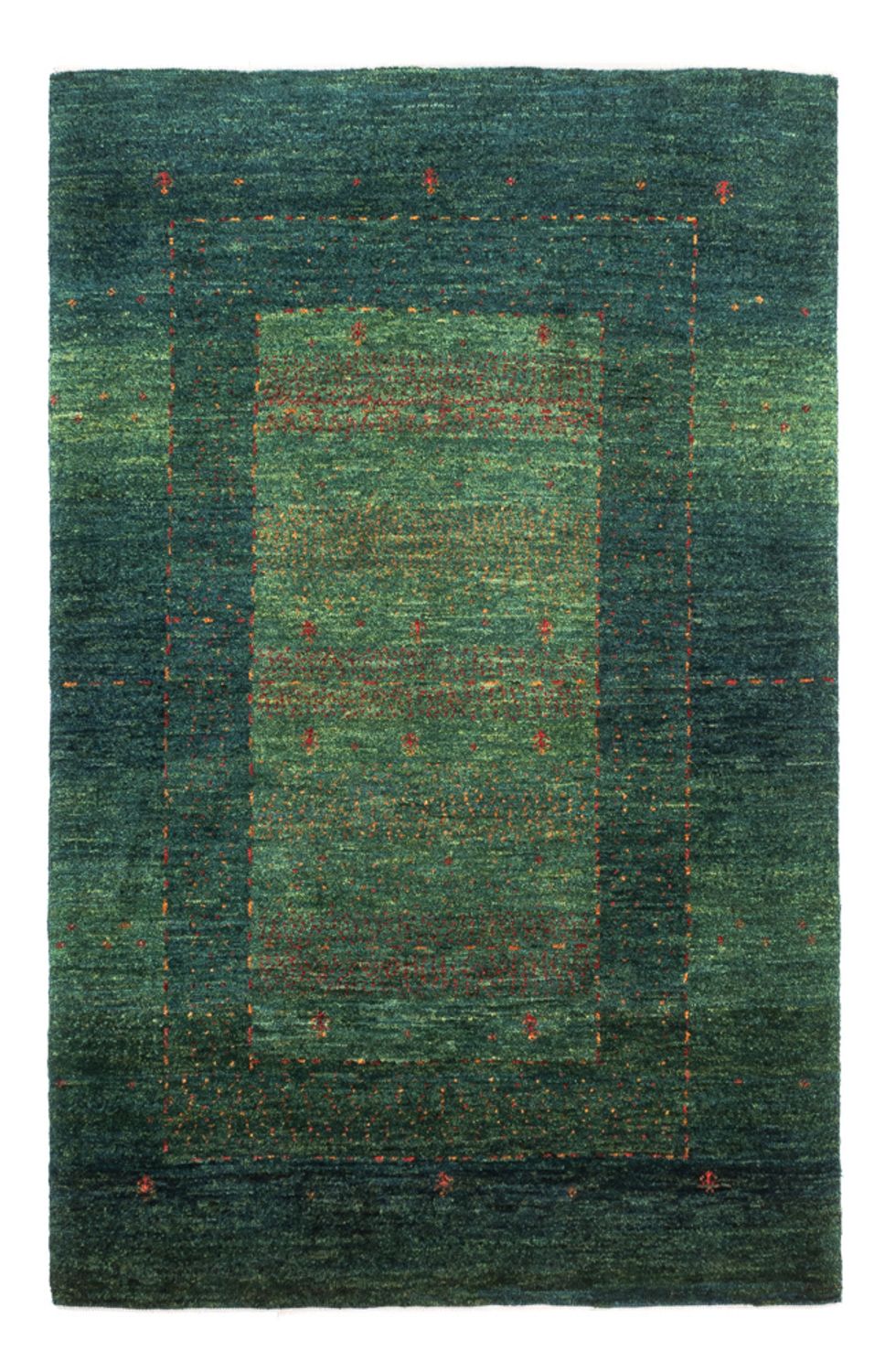 Gabbeh-matta - Loribaft Persian - 132 x 85 cm - grön