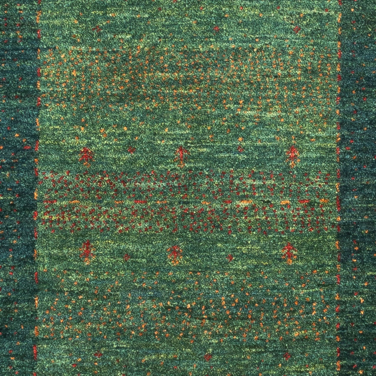 Gabbeh-matta - Loribaft Persian - 132 x 85 cm - grön