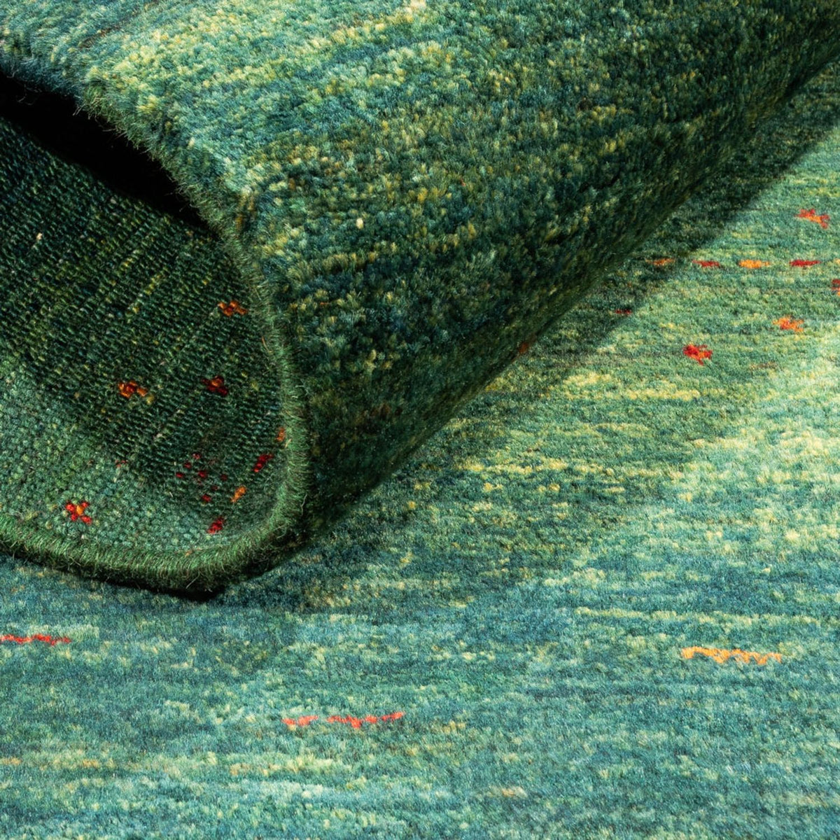 Gabbeh-matta - Loribaft Persian - 126 x 84 cm - grön