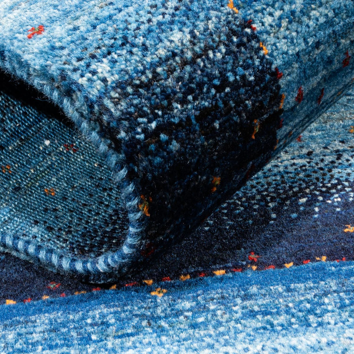 Gabbeh-matta - Loribaft Persian - 129 x 84 cm - blå