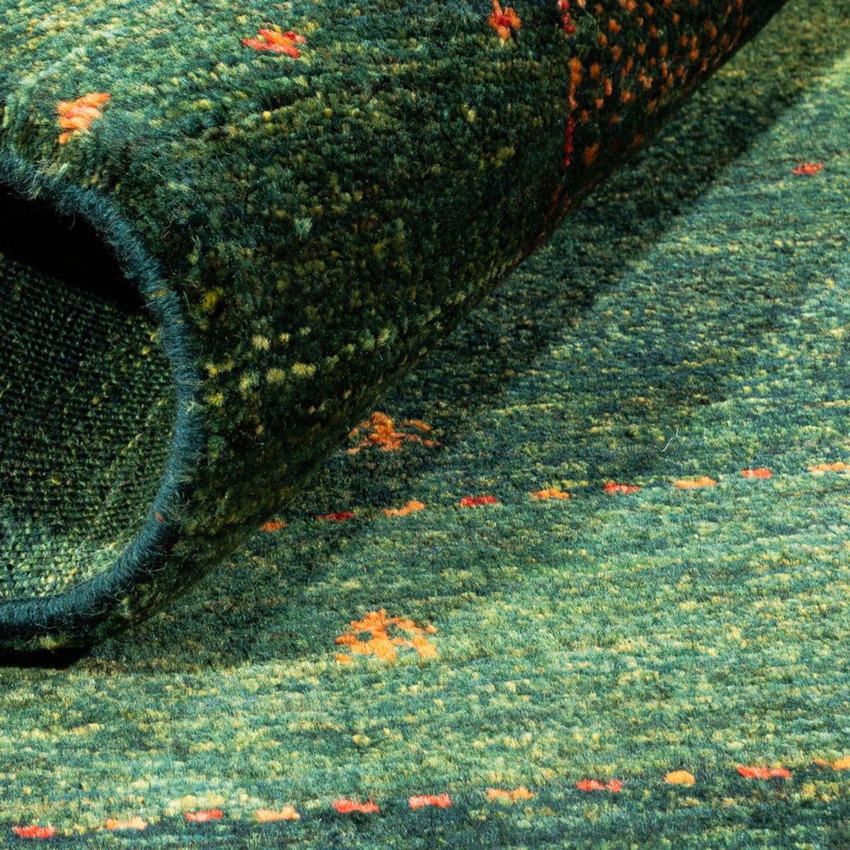 Gabbeh-matta - Loribaft Persian - 121 x 85 cm - grön