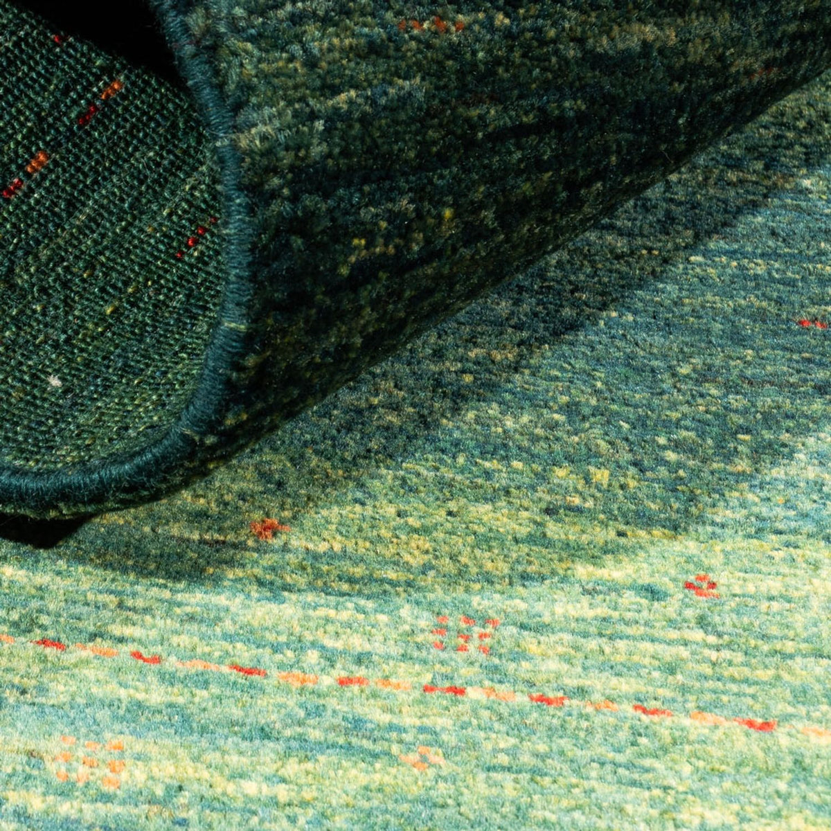 Gabbeh-matta - Loribaft Persian - 123 x 78 cm - grön