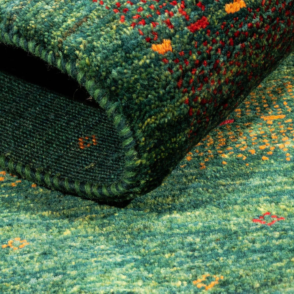 Gabbeh-matta - Loribaft Persian - 128 x 82 cm - grön