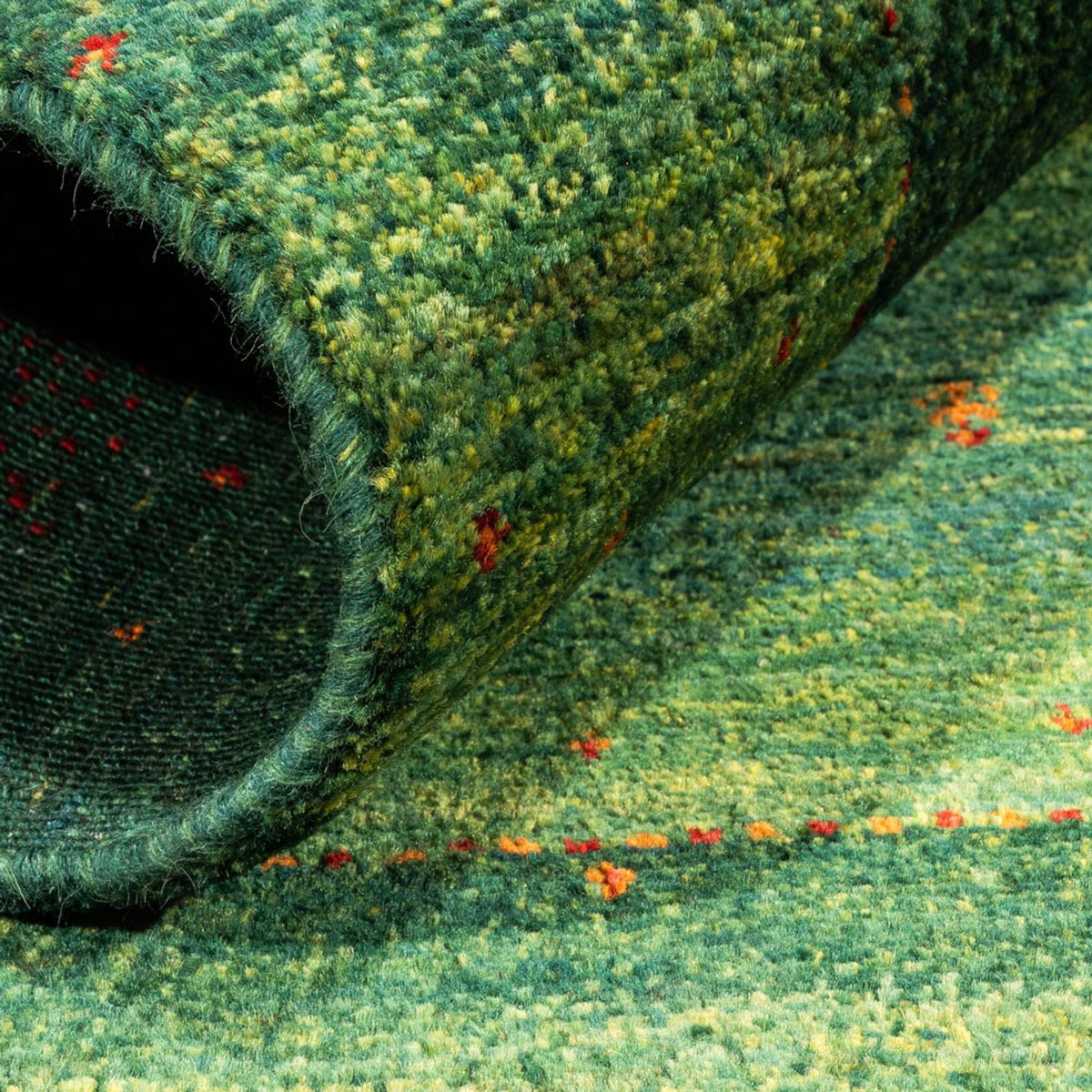 Gabbeh-matta - Loribaft Persian - 123 x 79 cm - grön