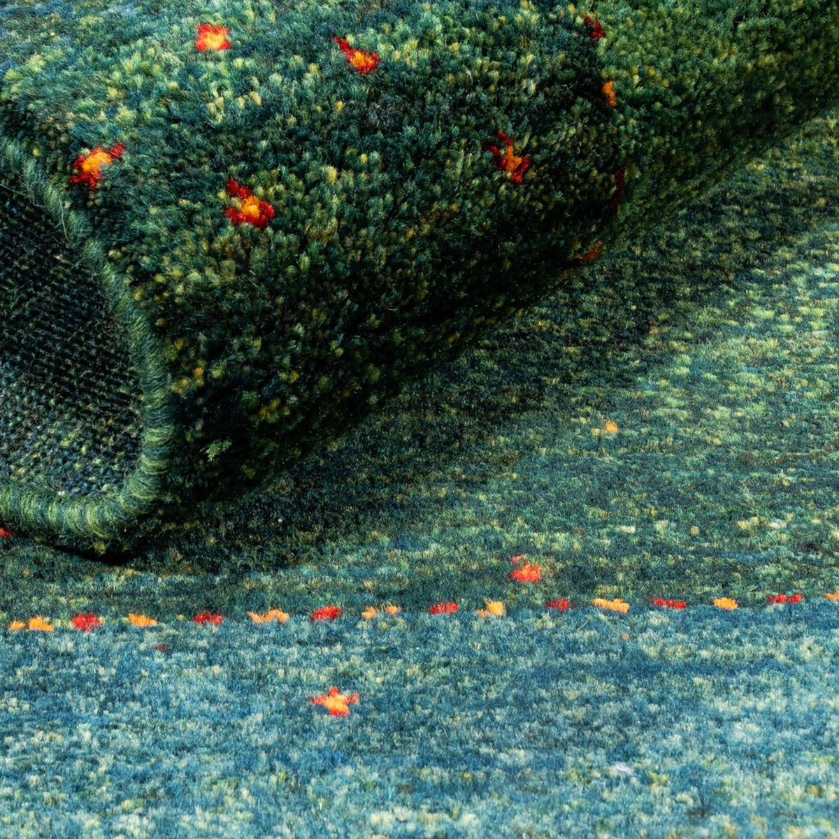 Gabbeh-matta - Loribaft Persian - 121 x 80 cm - grön