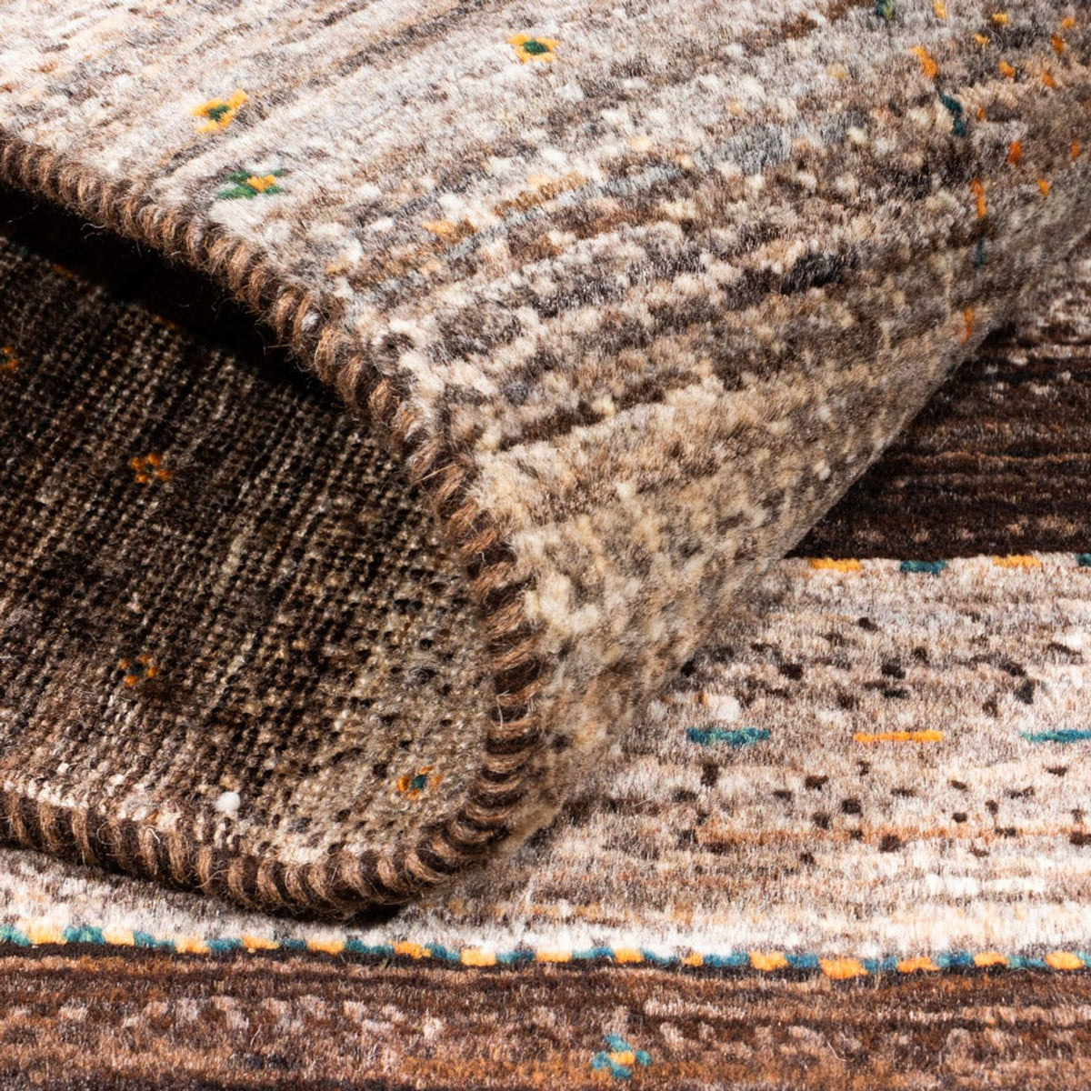 Gabbeh-matta - Loribaft Persian - 122 x 84 cm - grått