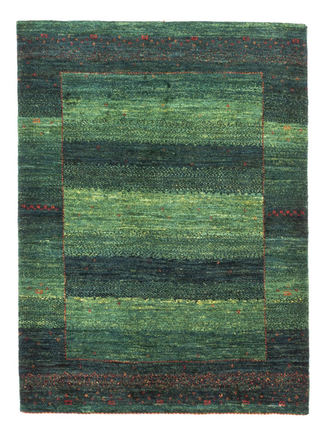 Gabbeh-matta - Loribaft Persian - 110 x 86 cm - grön