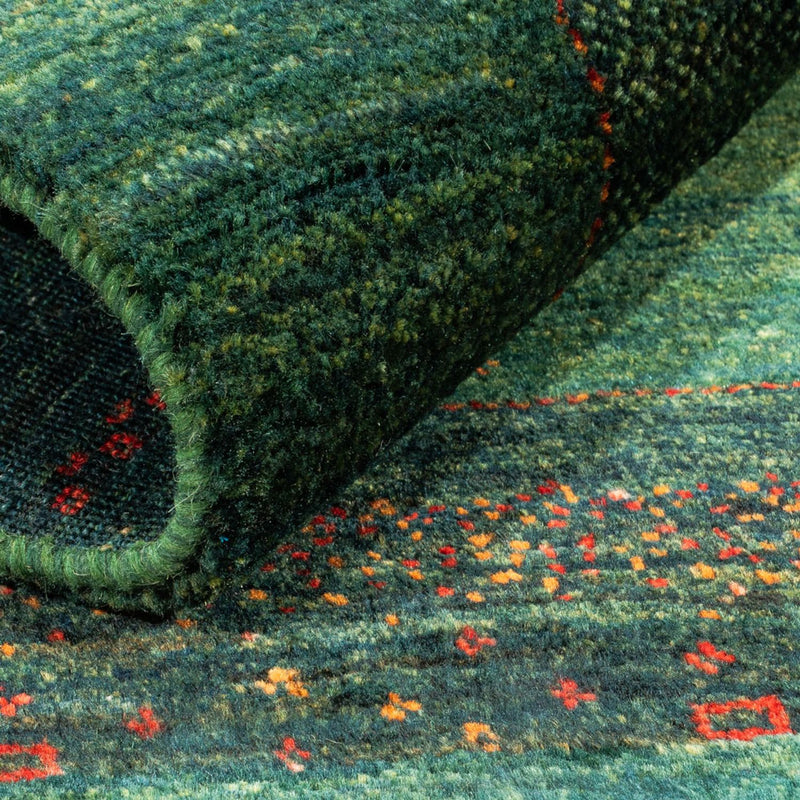 Gabbeh-matta - Loribaft Persian - 110 x 86 cm - grön