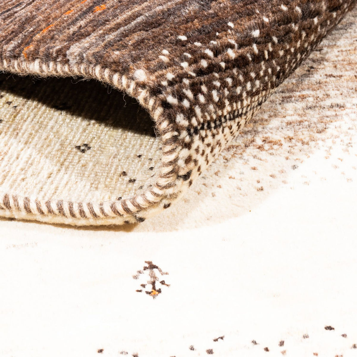 Gabbeh-matta - Loribaft Persian - 233 x 173 cm - natur