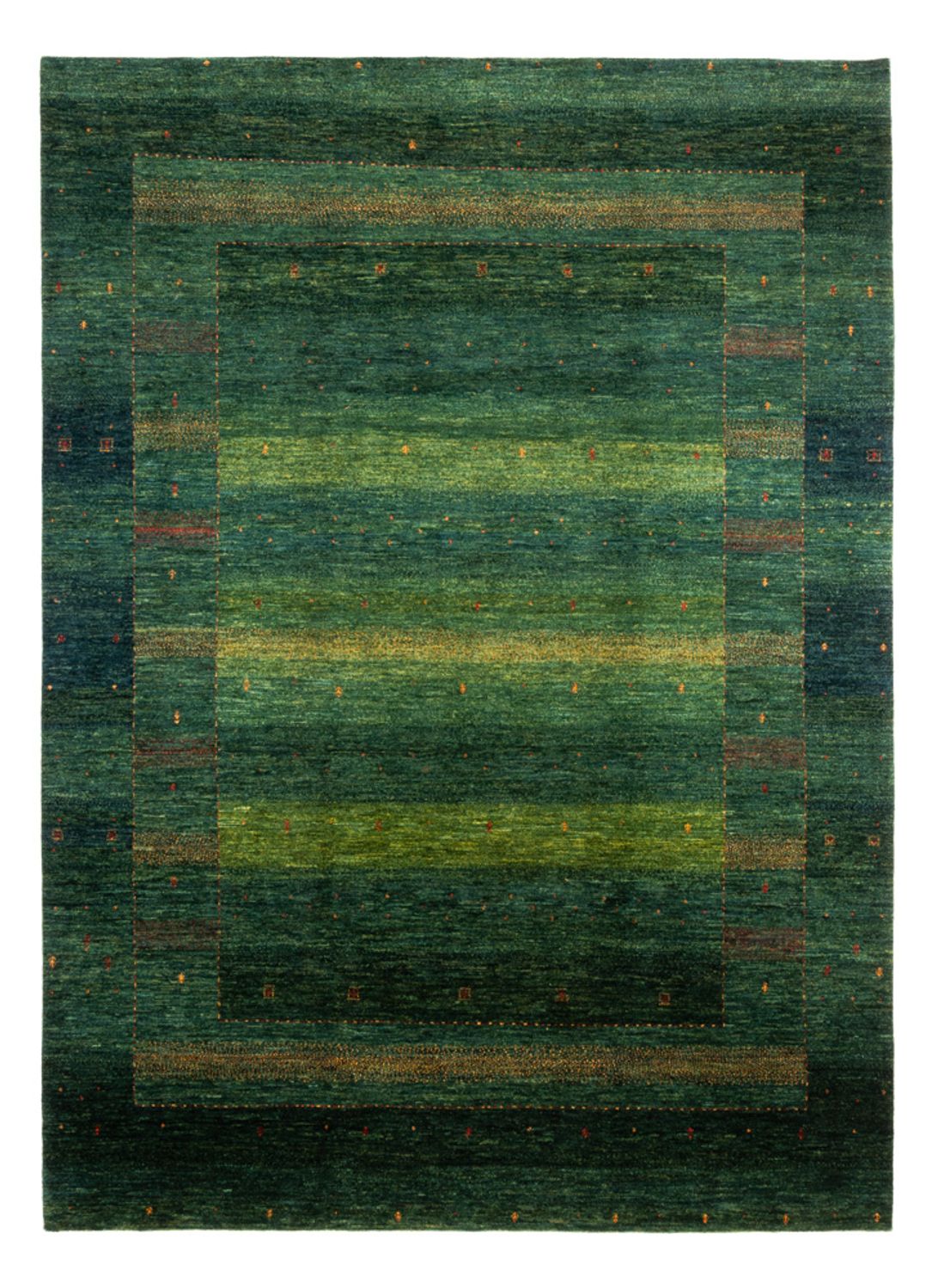 Gabbeh-matta - Loribaft Persian - 314 x 233 cm - grön