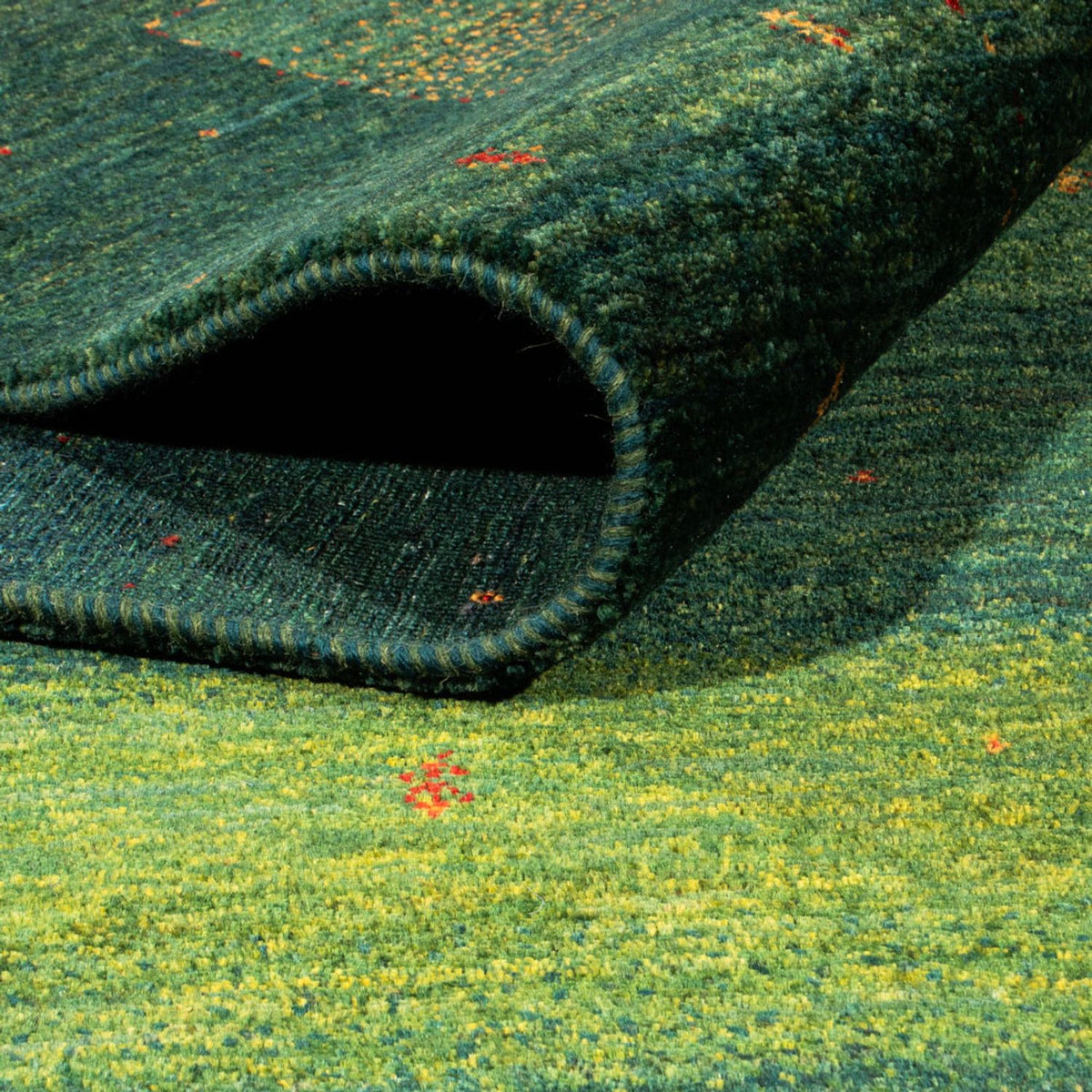 Gabbeh-matta - Loribaft Persian - 314 x 233 cm - grön