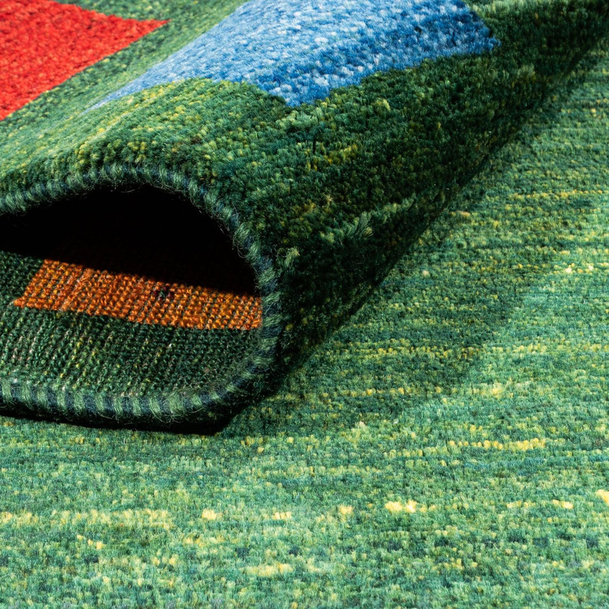 Gabbeh-matta - Loribaft Persian - 246 x 176 cm - grön