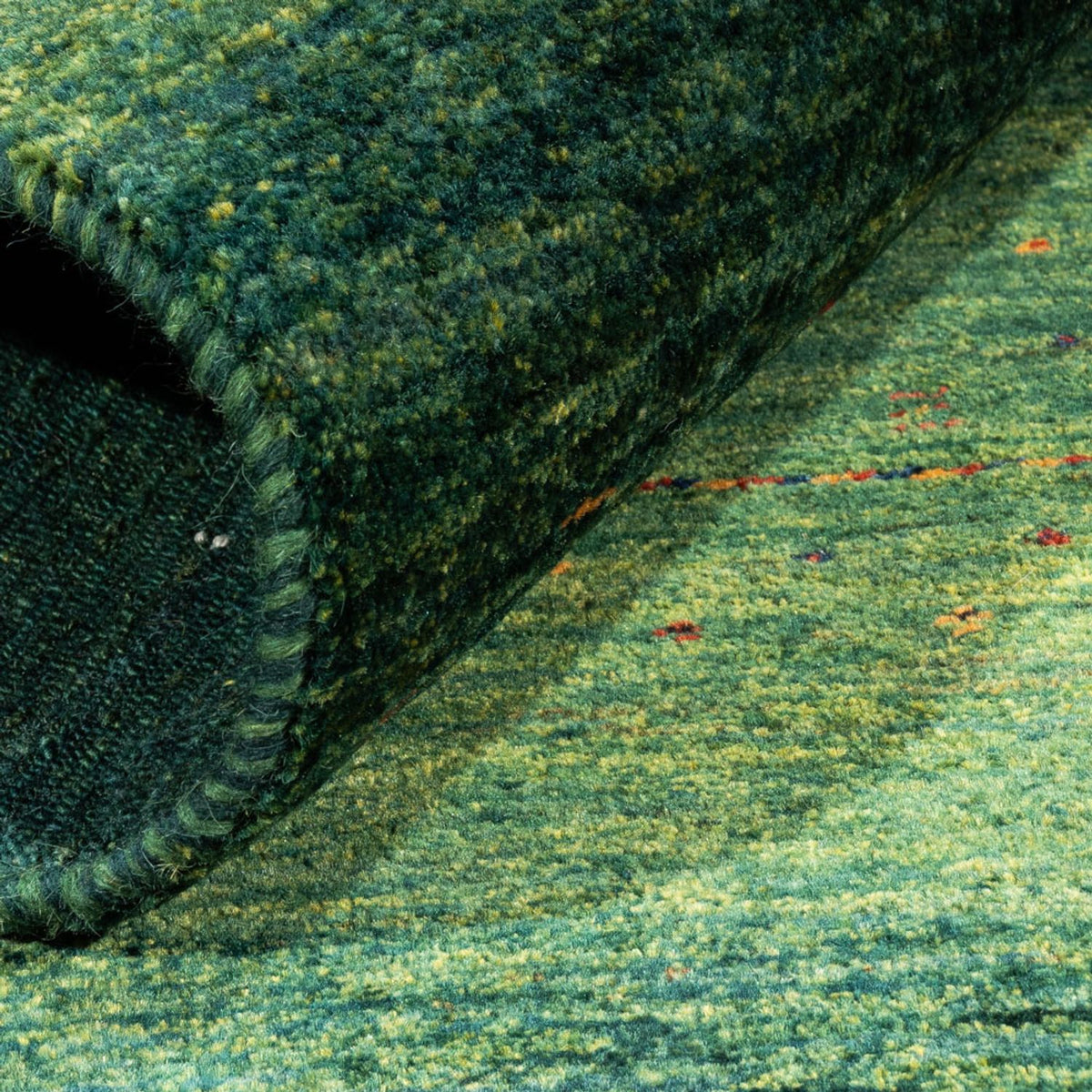 Gabbeh-matta - Loribaft Persian - 125 x 81 cm - grön