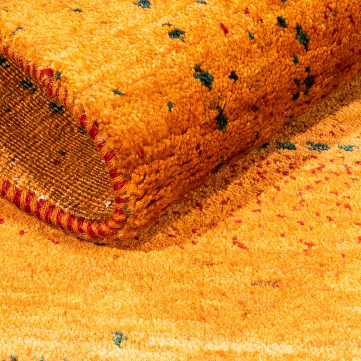 Gabbeh-matta - Loribaft Persian - 98 x 81 cm - guld