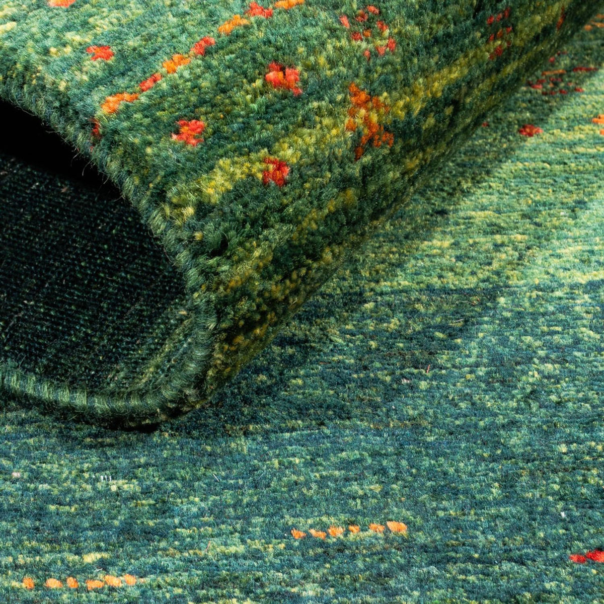 Gabbeh-matta - Loribaft Persian - 130 x 85 cm - grön