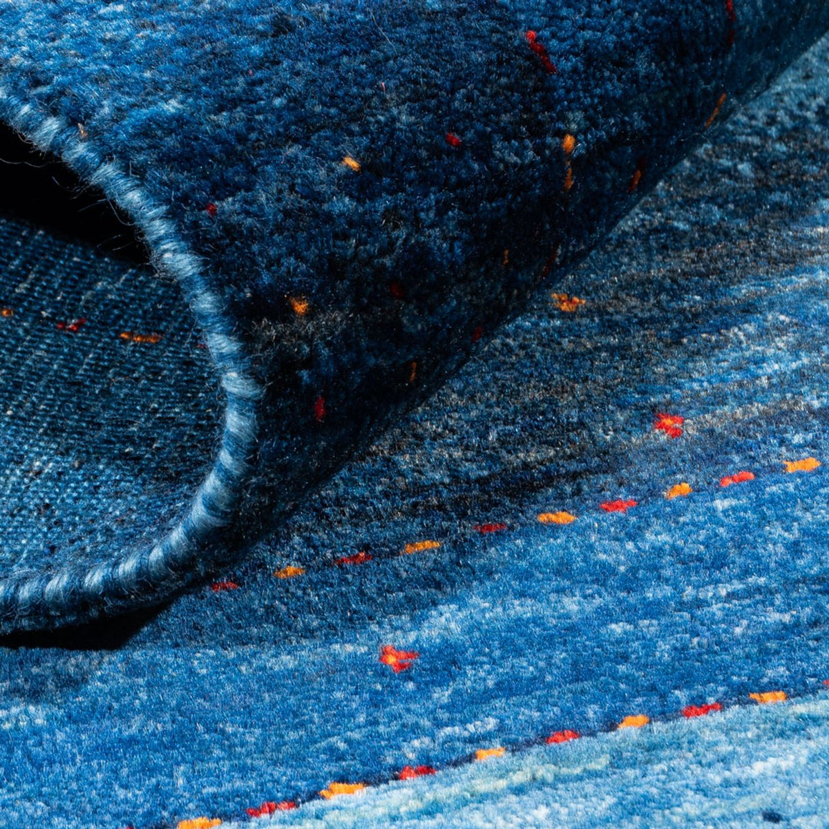 Gabbeh-matta - Loribaft Persian - 135 x 93 cm - blå