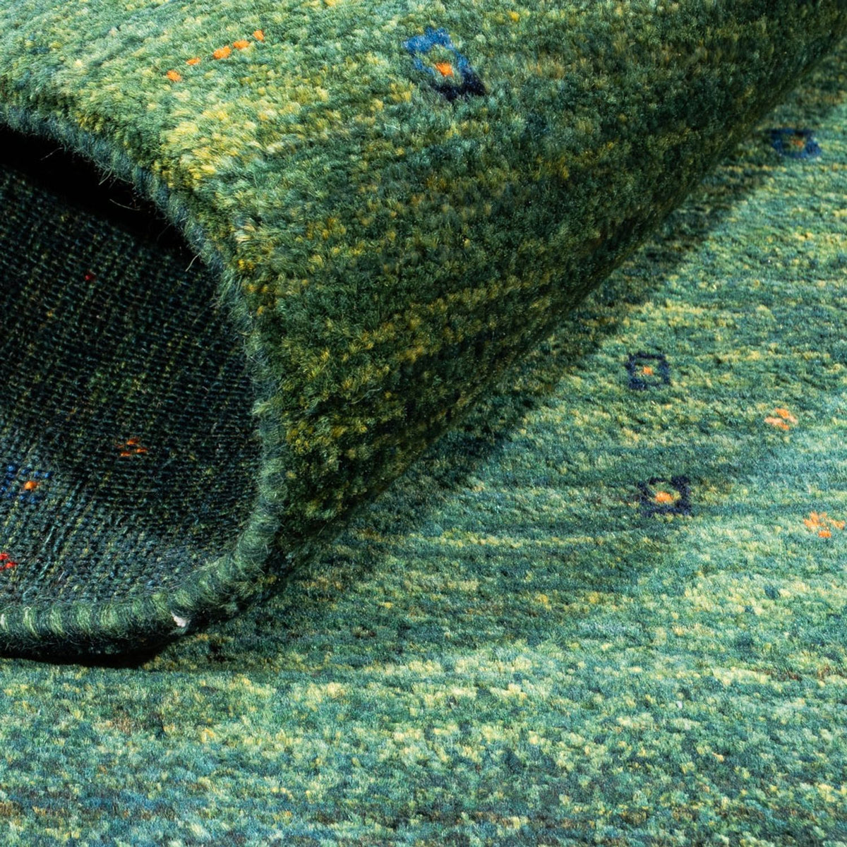 Gabbeh-matta - Loribaft Persian - 107 x 78 cm - grön