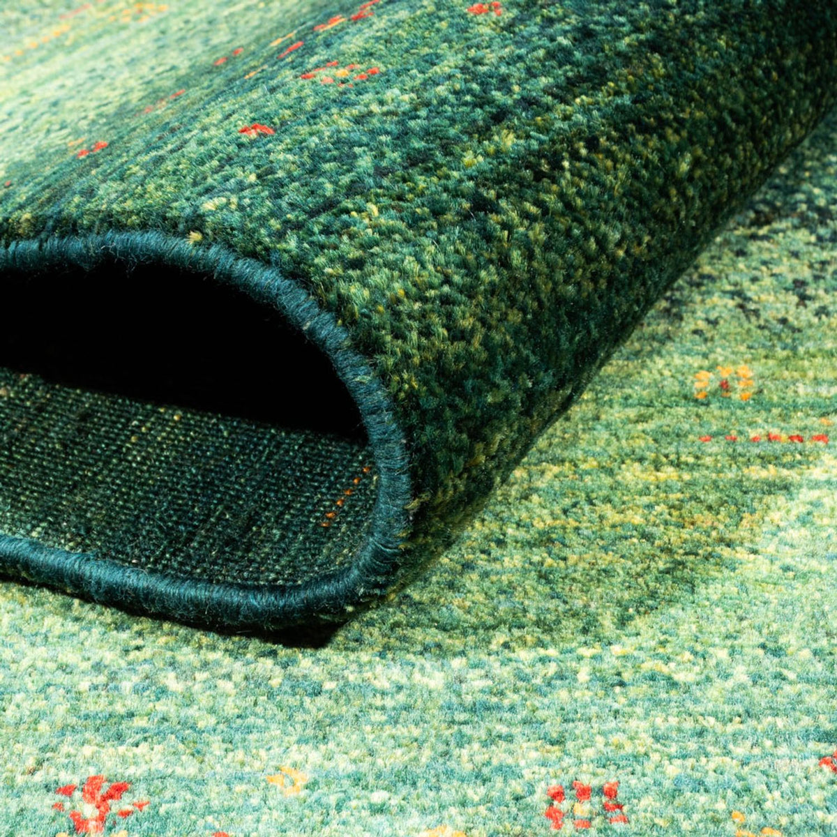 Gabbeh-matta - Loribaft Persian - 188 x 124 cm - grön